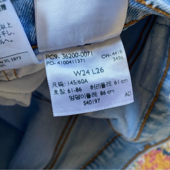 Levi’s 501° Original Sport Stripe Cropped Women’s Jeans - Picture 9 of 16